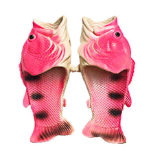 Load image into Gallery viewer, Funny slippers family house shoes men large size 33-47 summer beach slippers boys unisex fish slippers men 2020