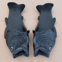 Load image into Gallery viewer, Funny slippers family house shoes men large size 33-47 summer beach slippers boys unisex fish slippers men 2020