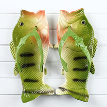 Load image into Gallery viewer, Funny slippers family house shoes men large size 33-47 summer beach slippers boys unisex fish slippers men 2020